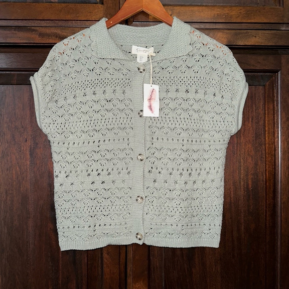 Jessica Simpson Light Gray Knit Cardigan - Picture 5 of 12